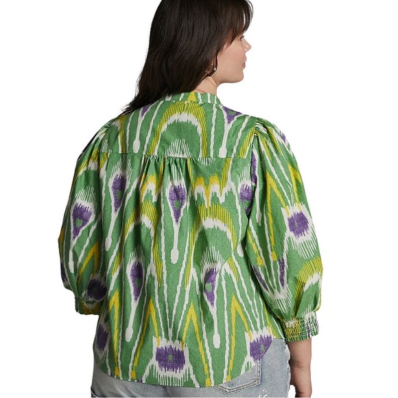 ANTHROPOLOGIE | Sharona Henley Long Sleeves Blouse - Picture 7 of 10